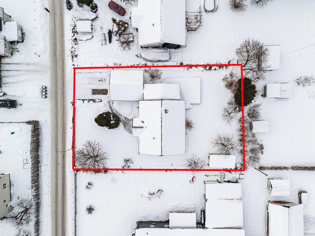 Tomten sedd ovanifrån