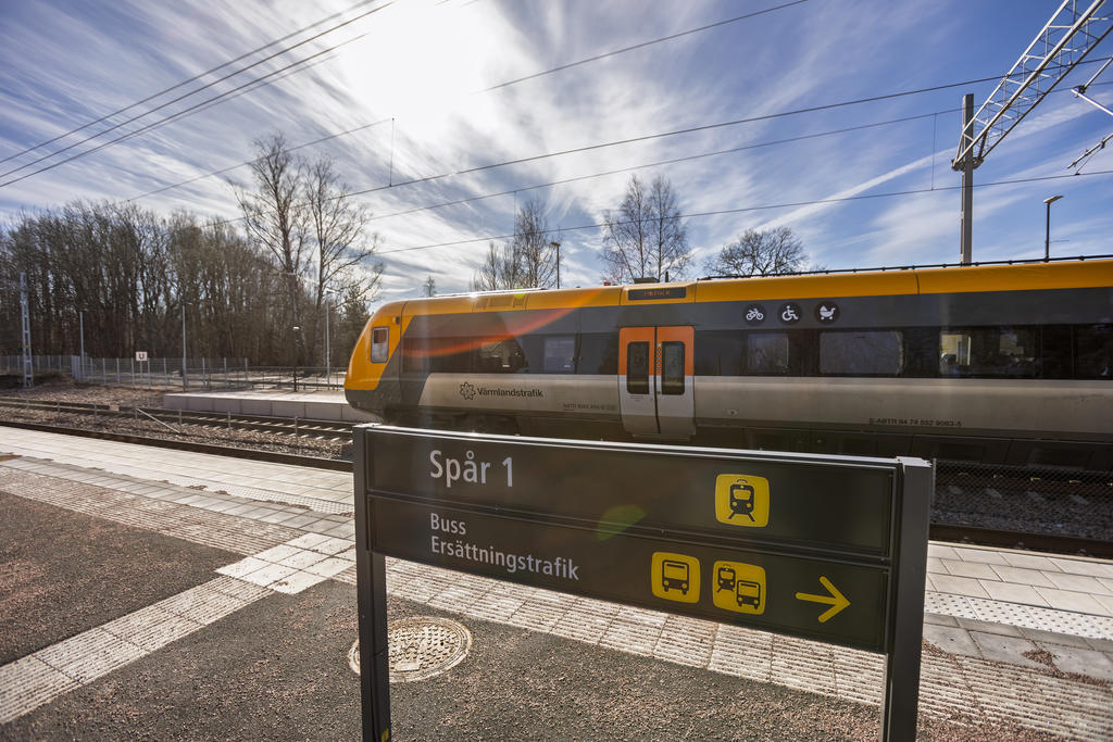 Tågstation ca 300m från bostaden