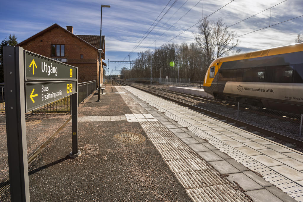 Tågstation ca 300m från bostaden