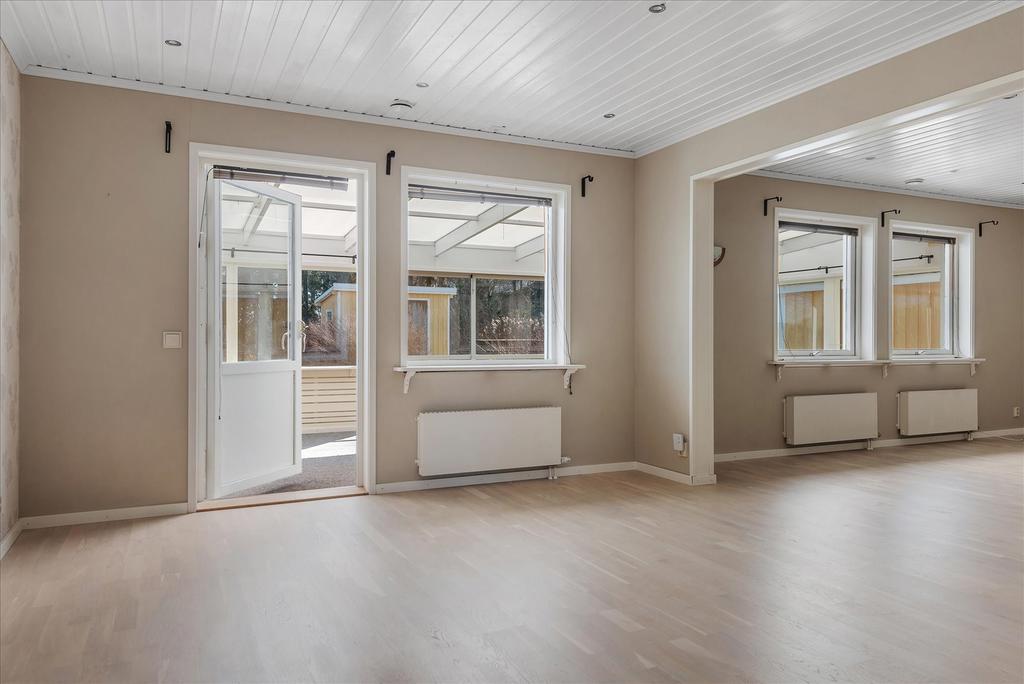 Vardagsrum med utgång uterum