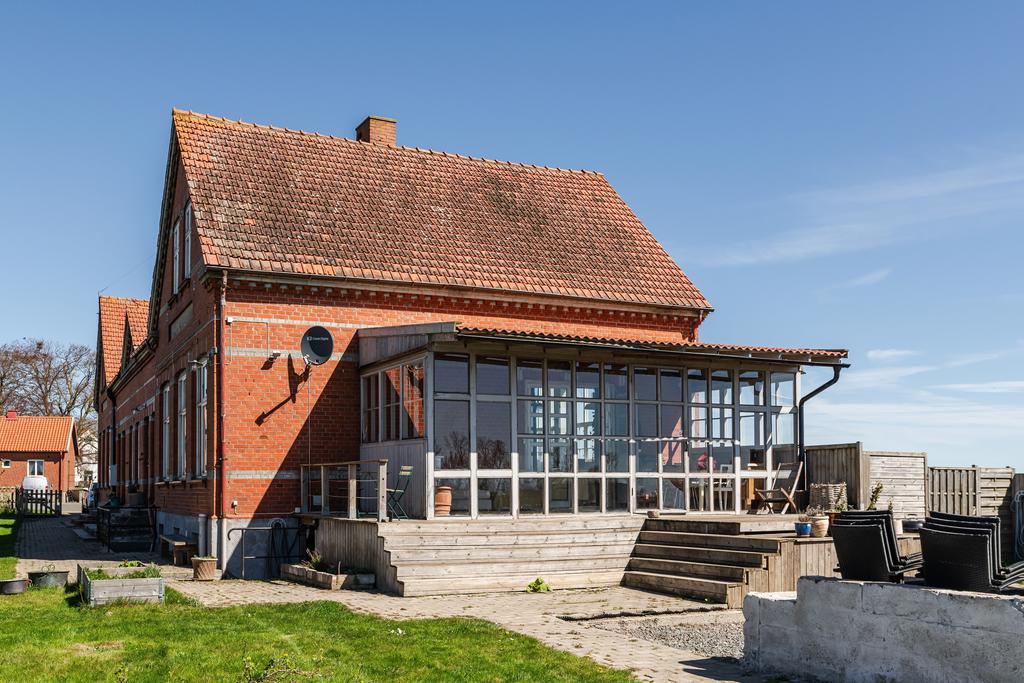 Inglasat uterum sett från utsidan
