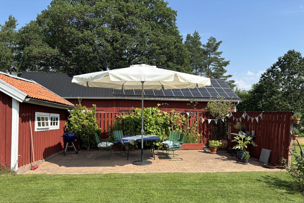 Stensatt terrass i söderläge