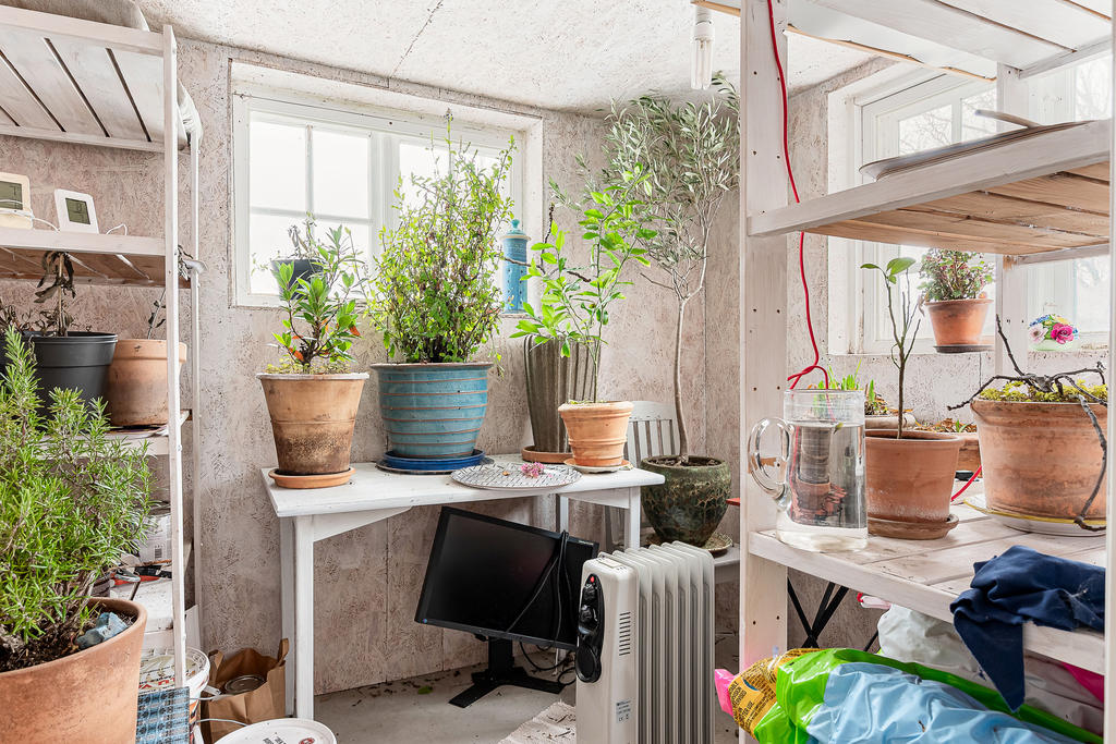 Isolerat "blomsterrum" i ladugården