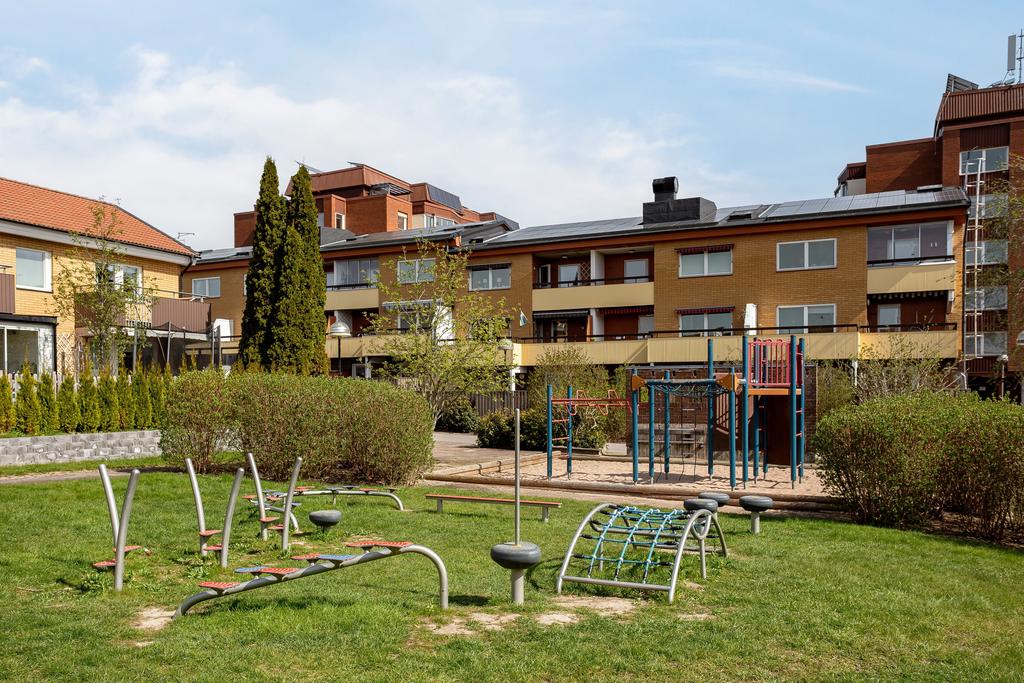 En av föreningens skyddade innergårdar.