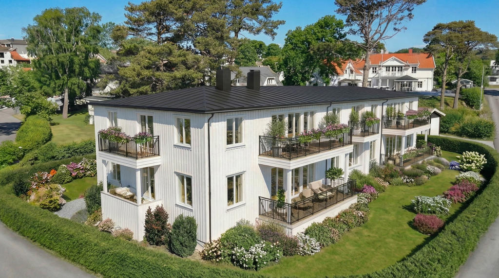 Bilden är ett fotomontage i syfte att inspirera och visa exempel på hur bostaden skulle kunna se ut.