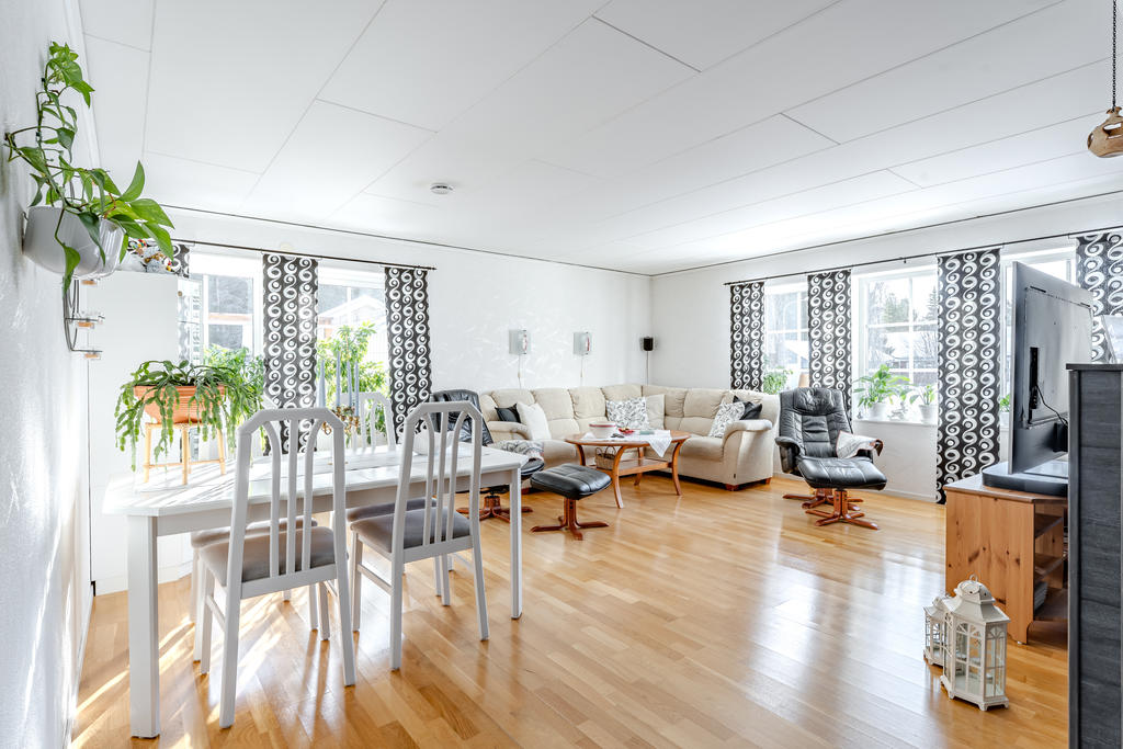 Stort och luftigt vardagsrum