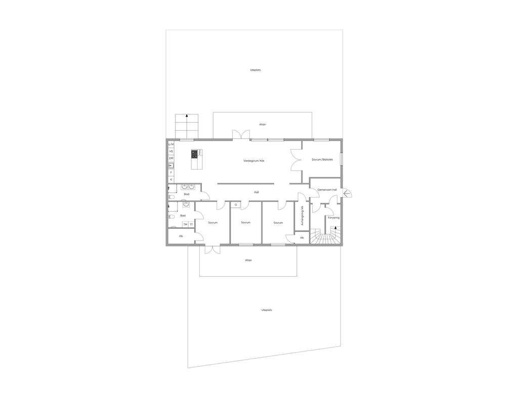 Planlösning lägenhet nr 1