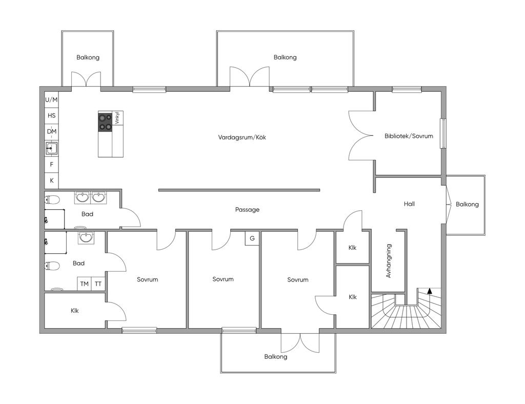 Planlösning lägenhet nr 2
