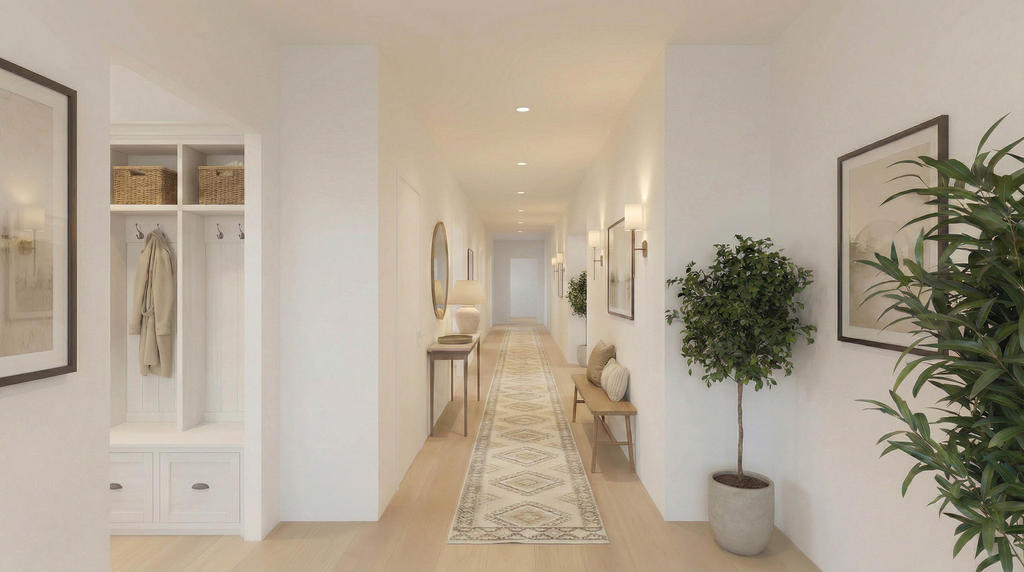 Bilden är ett fotomontage i syfte att inspirera och visa exempel på hur bostaden skulle kunna se ut.