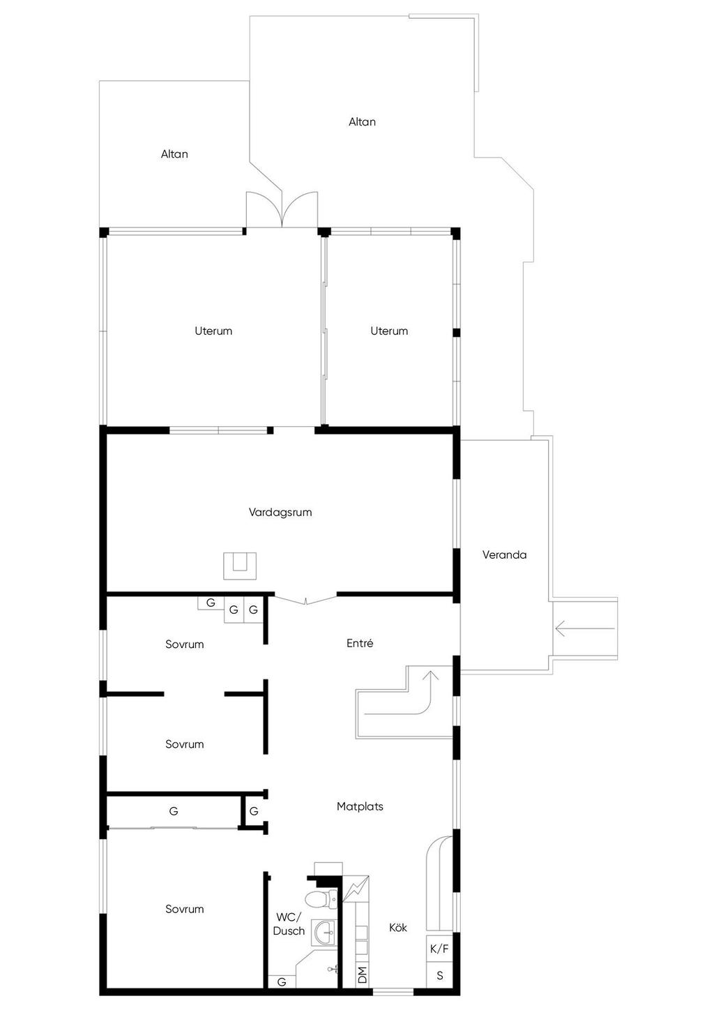 Planritning Övervåning