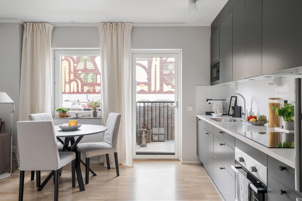 Utgång till balkong 