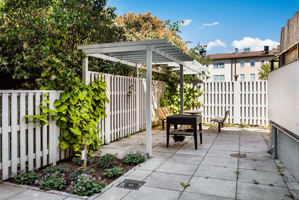 Trevlig uteplats i föreningen 