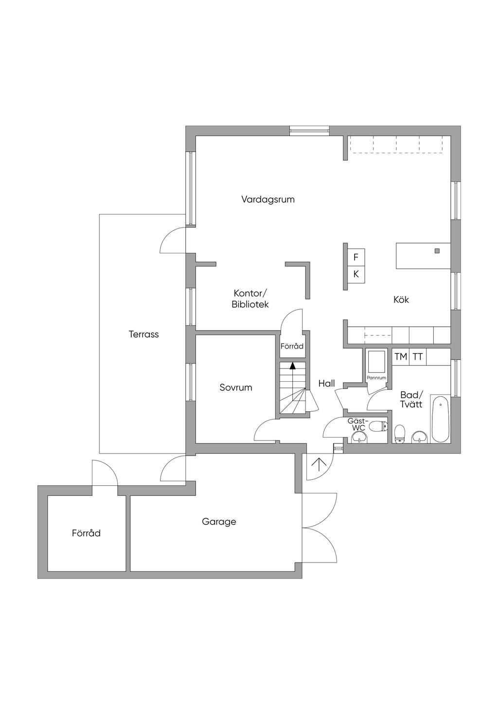 Planlösning entréplan