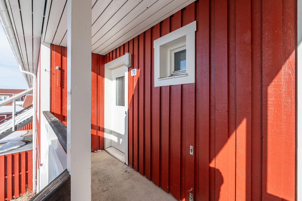 Lägenheten ligger på andra våningen