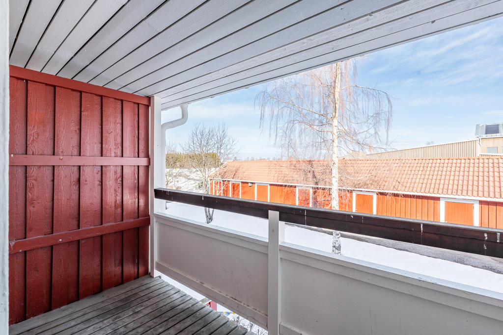 Balkongen har tak
