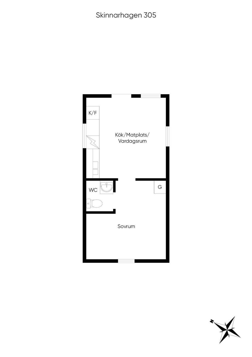 Planritning gästhus