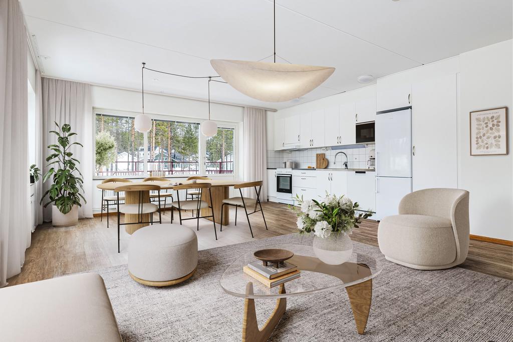 Matplats och vardagsrum
(bilden är digitalt möblerad)