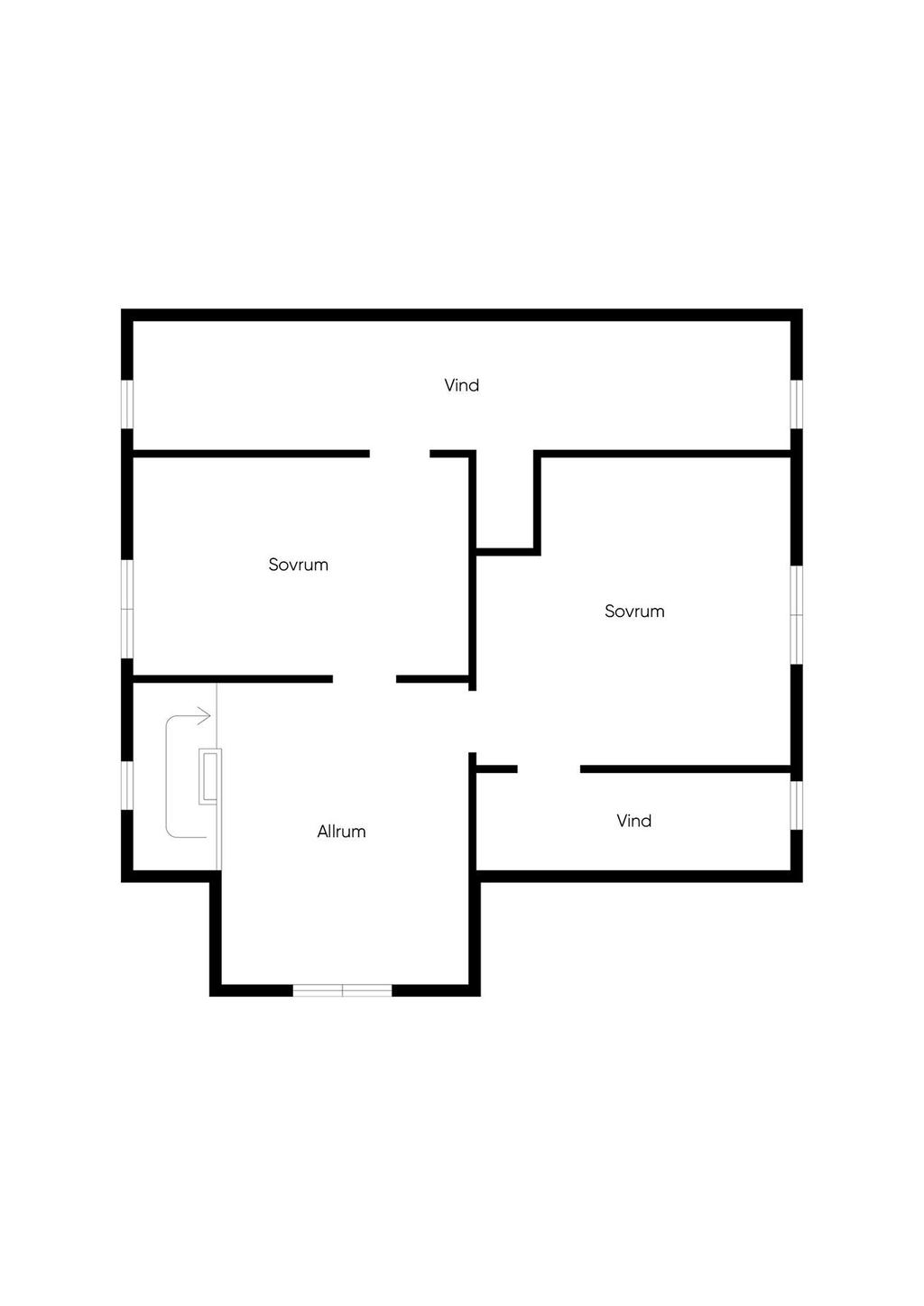 Planlösning - Övervåning