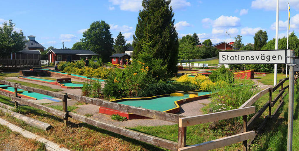 Del av minigolfbanan