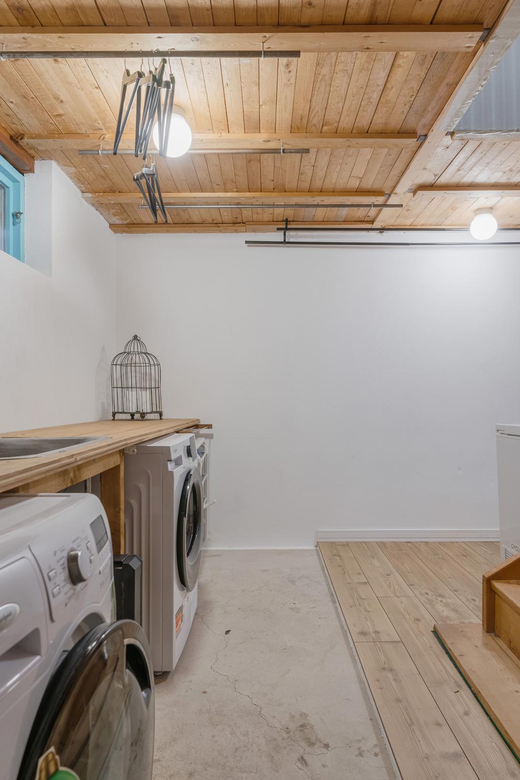 Vy över tvättstugan