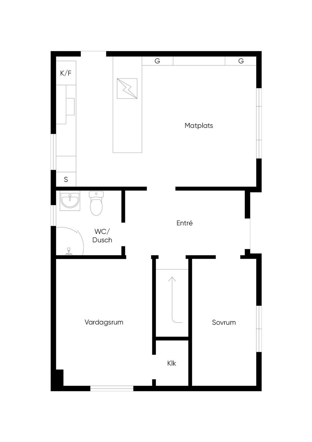 Planlösning - Entreplan