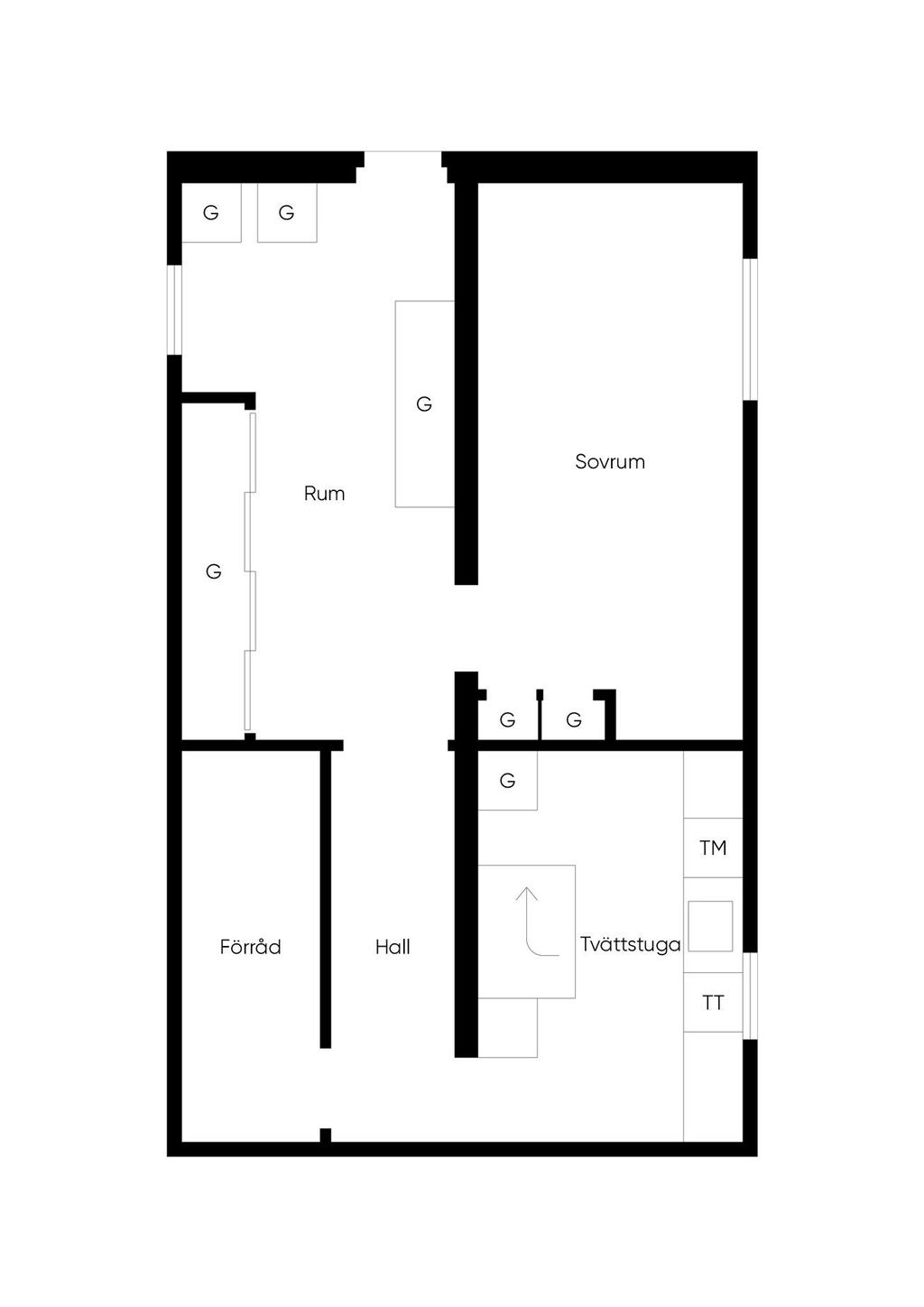 Planlösning - Källare 