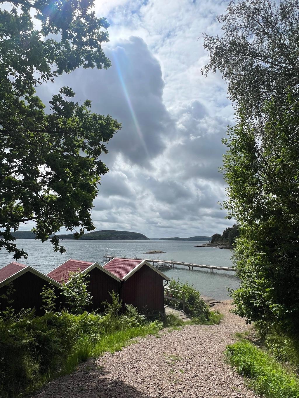 Privata bilder på badplatsen 