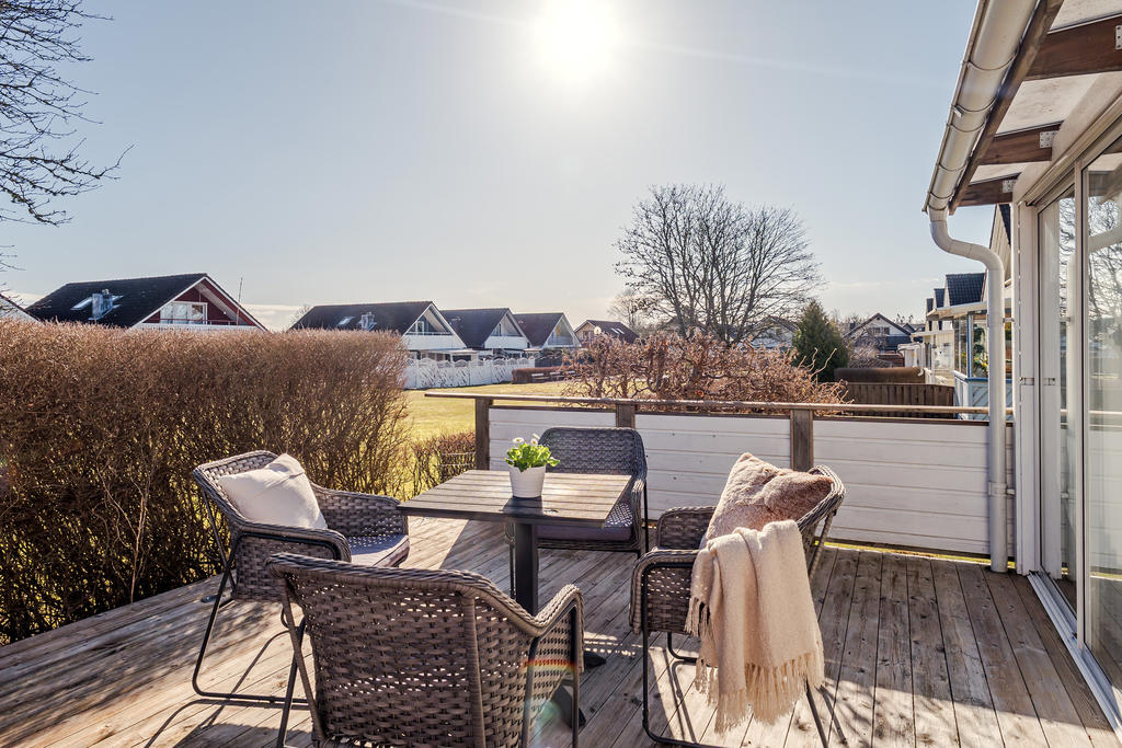 Trevlig altan på baksidan