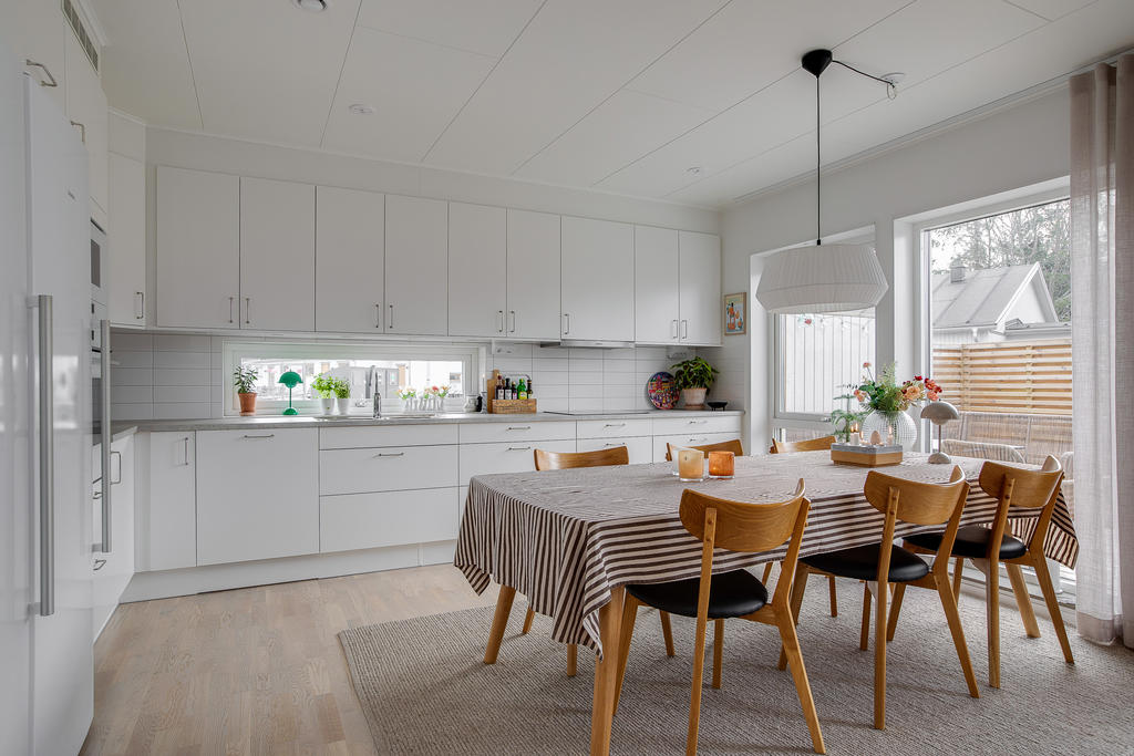 Kök med stor matplats