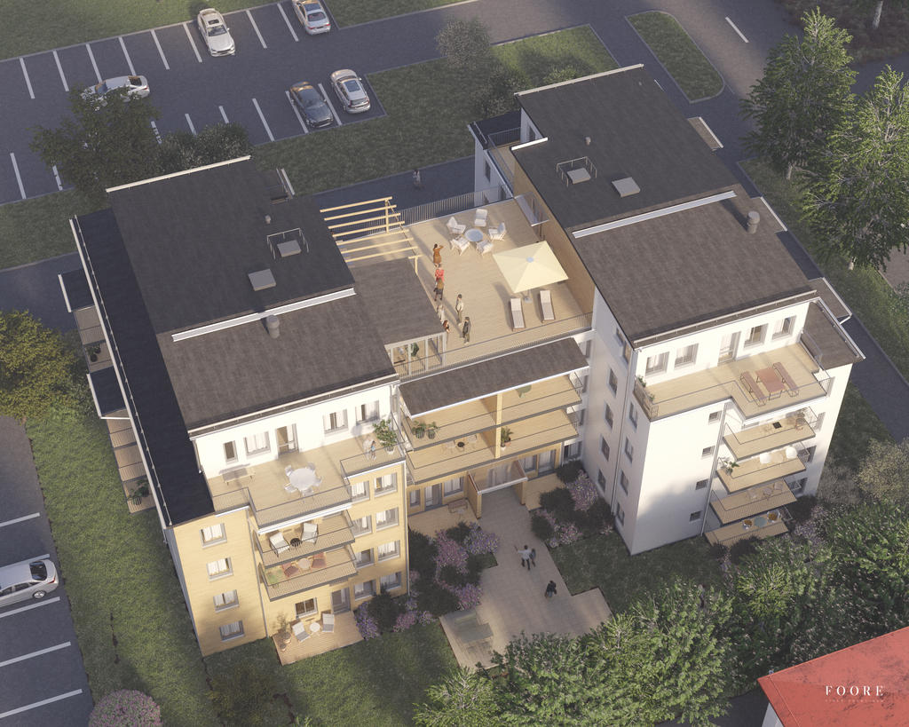 Vy över fastigheten