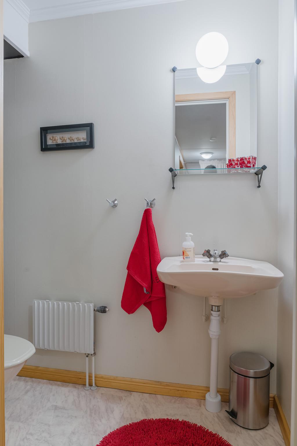 Gästwc i källaren kan även bli kundwc