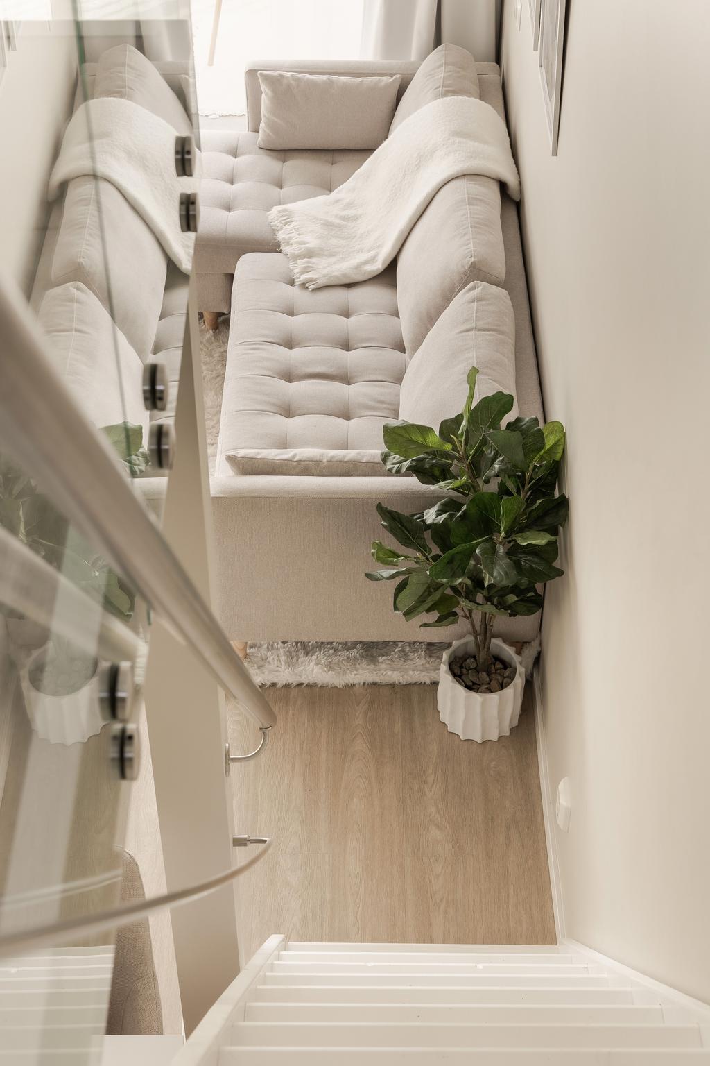 Trappa upp till sovloft.