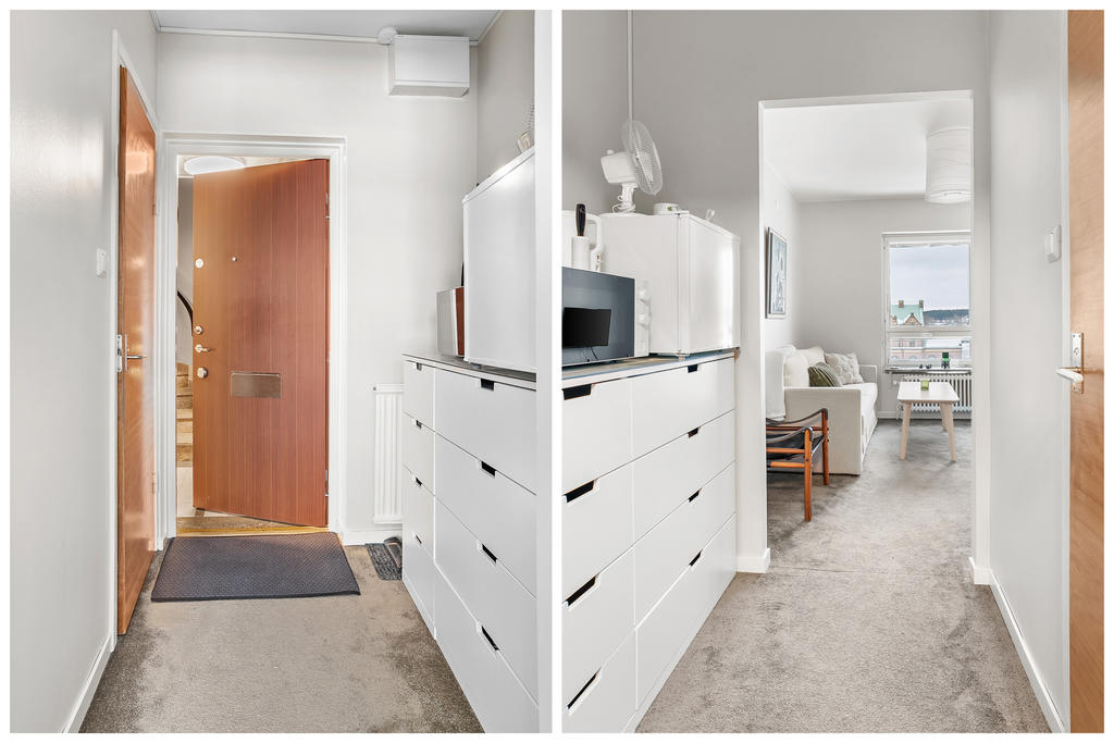 Entrén till uthyrnings lägenhet