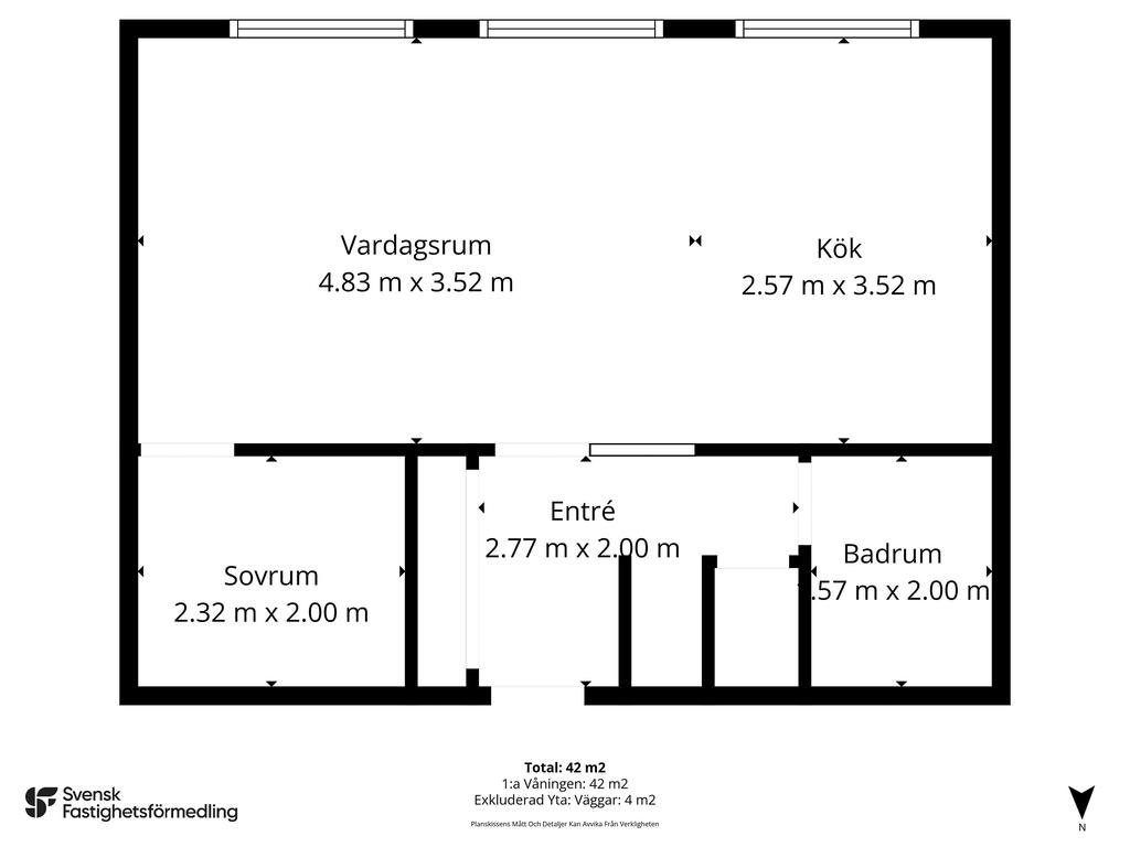 Planlösning (med mått) 