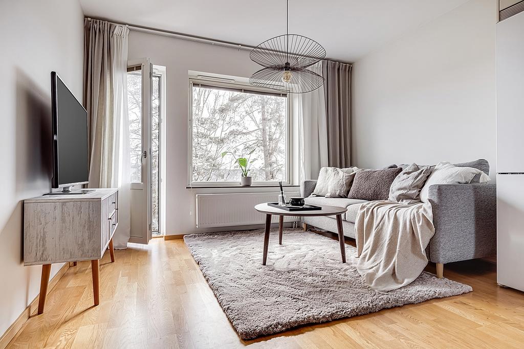 Access ut till den mindre balkongen med vacker vy över vidderna.