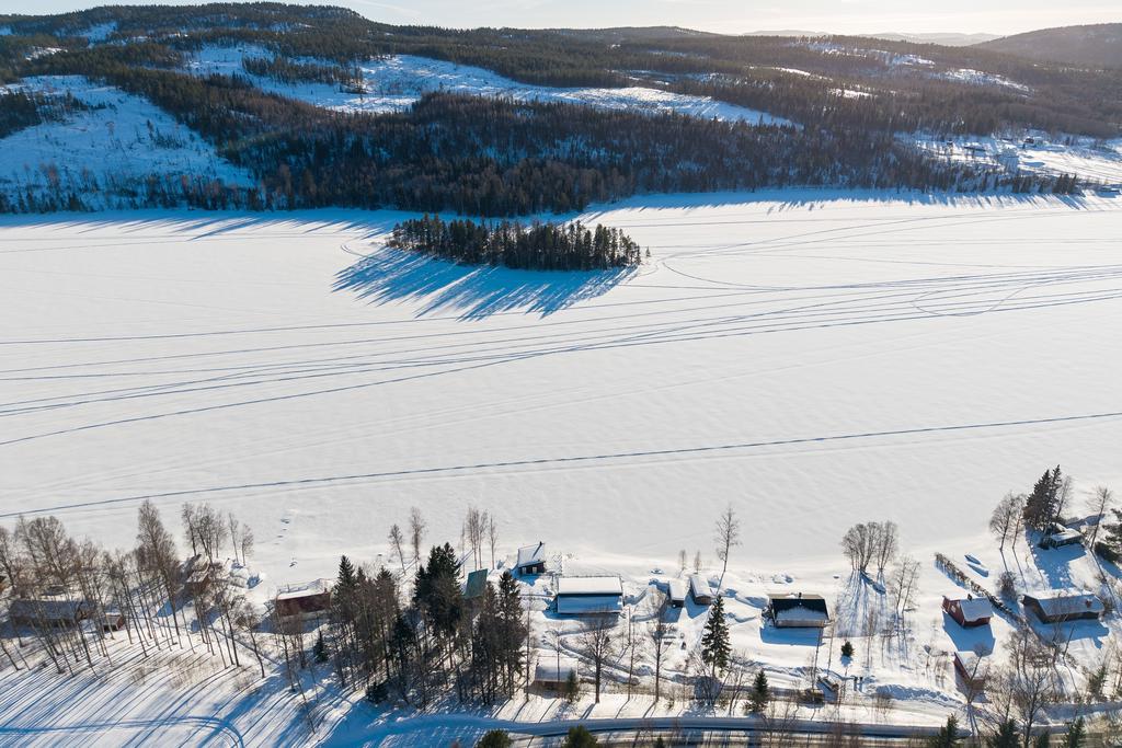 Området Sjögom 131 i vinterskrud. 
