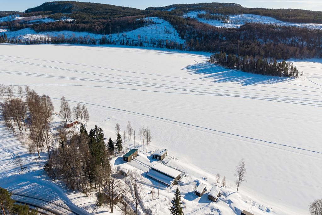 Området Sjögom 131 i vinterskrud. 