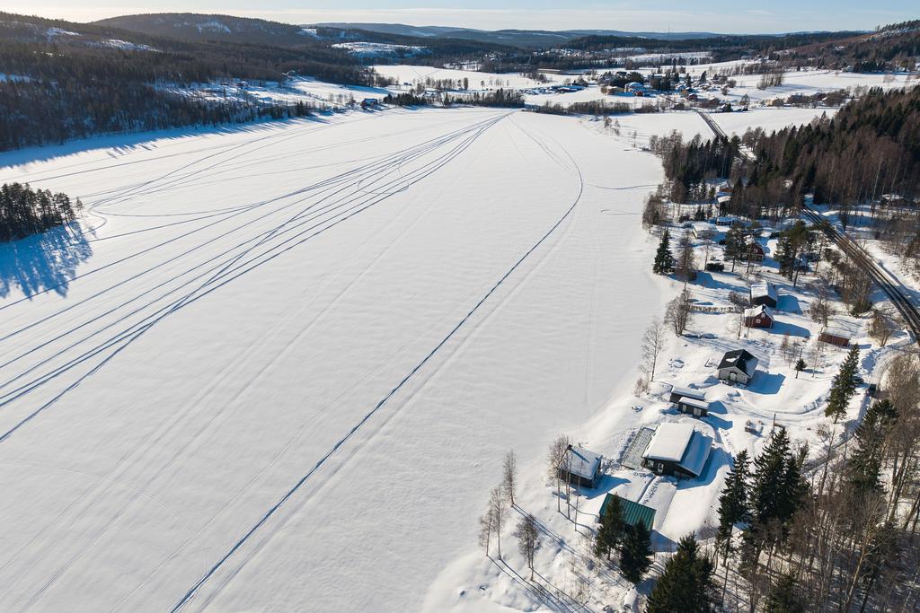 Området Sjögom 131 i vinterskrud. 