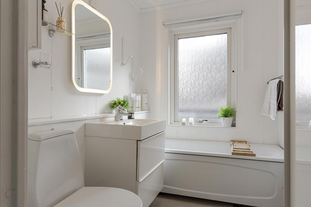 Badrum på andra våning