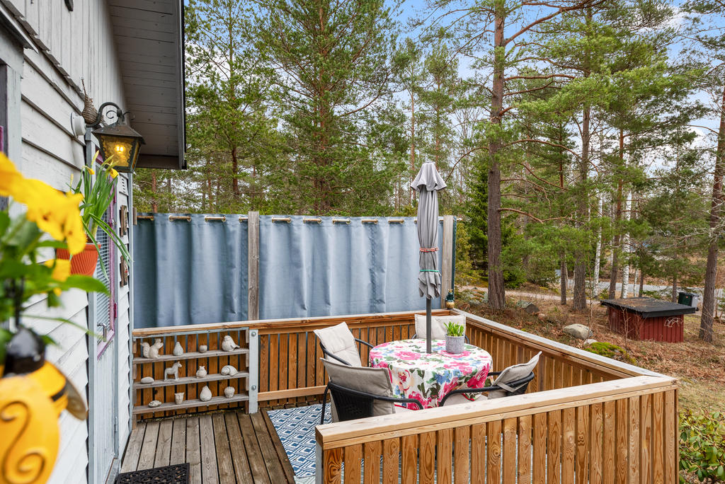 Sittplats utanför köket