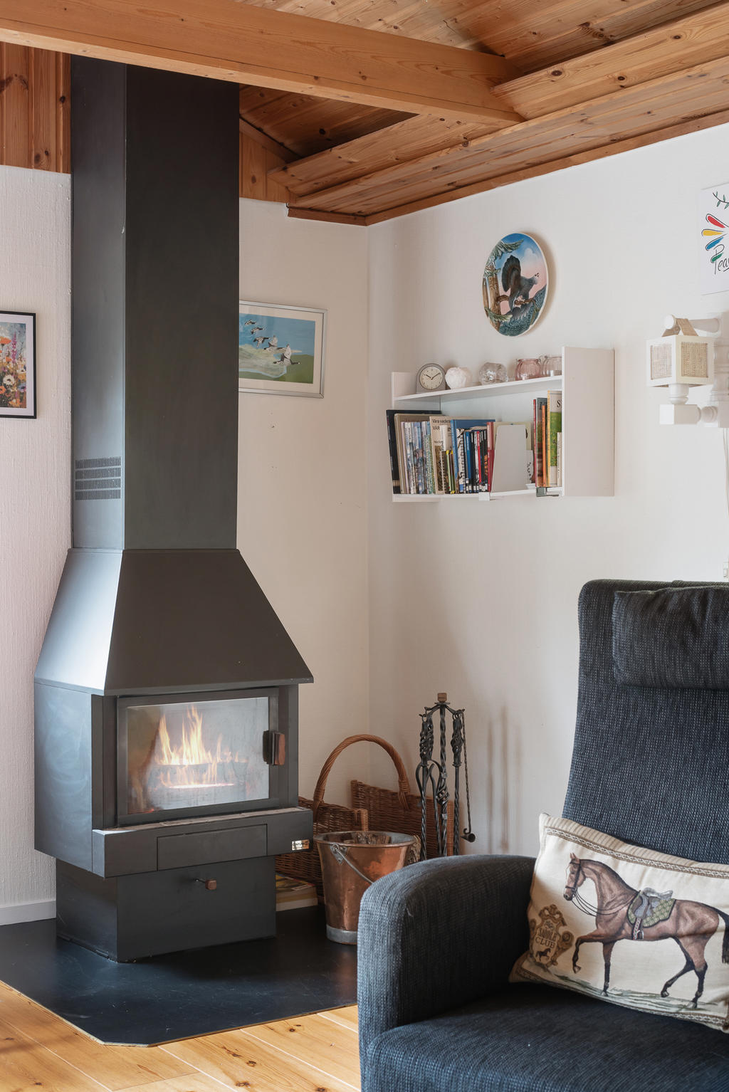 Värmande kamin