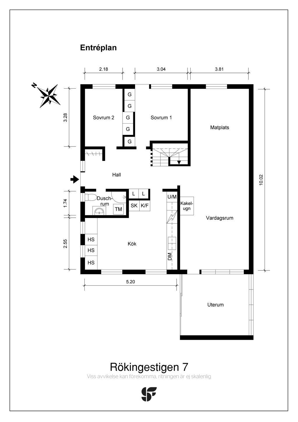 Planritning entréplan