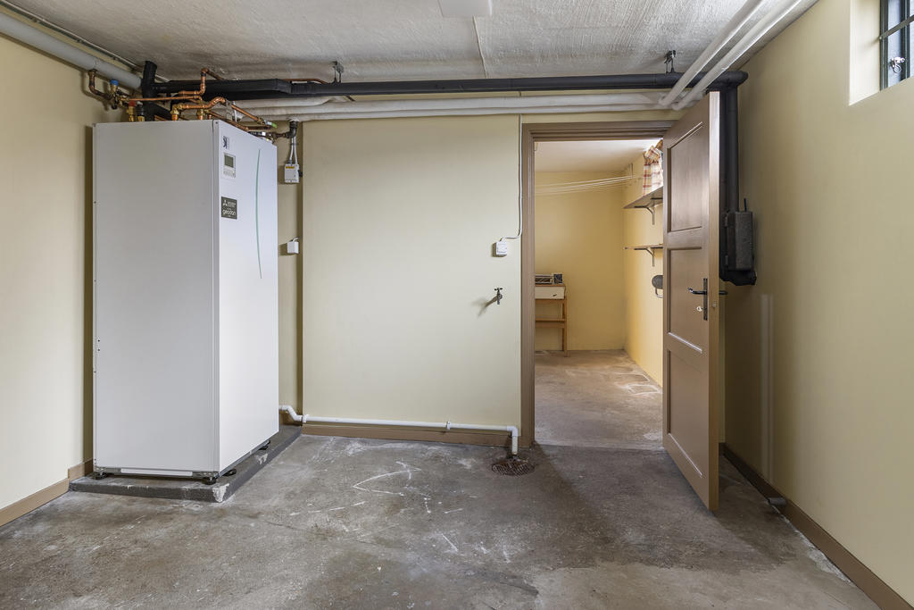 Pannrum med bergvärmepump