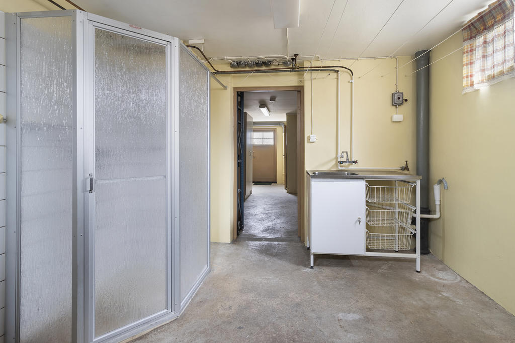 Dusch i källarplan