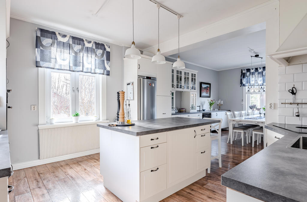 Trevligt med köksö!