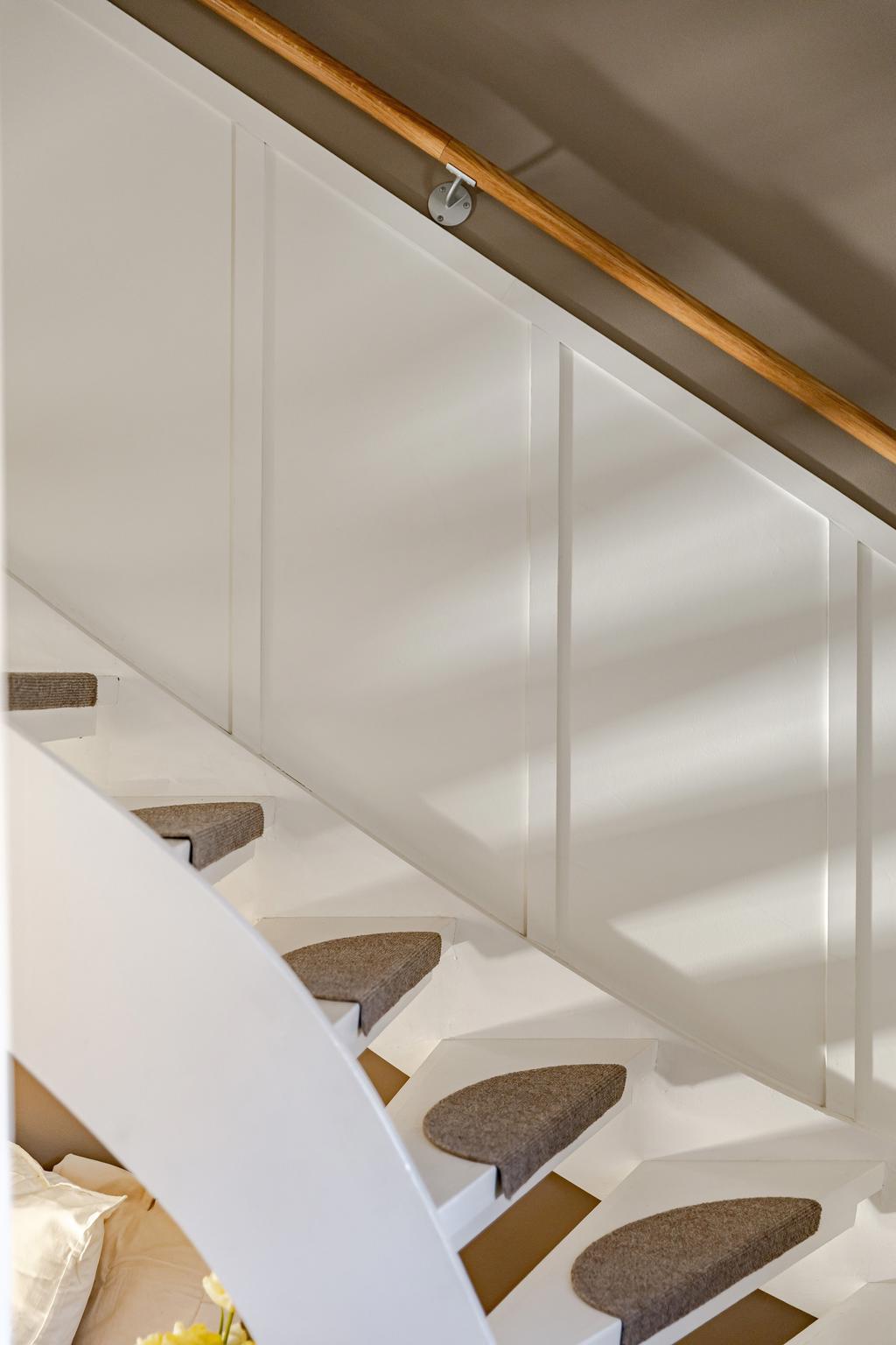 Även trappan har snygga detaljer 