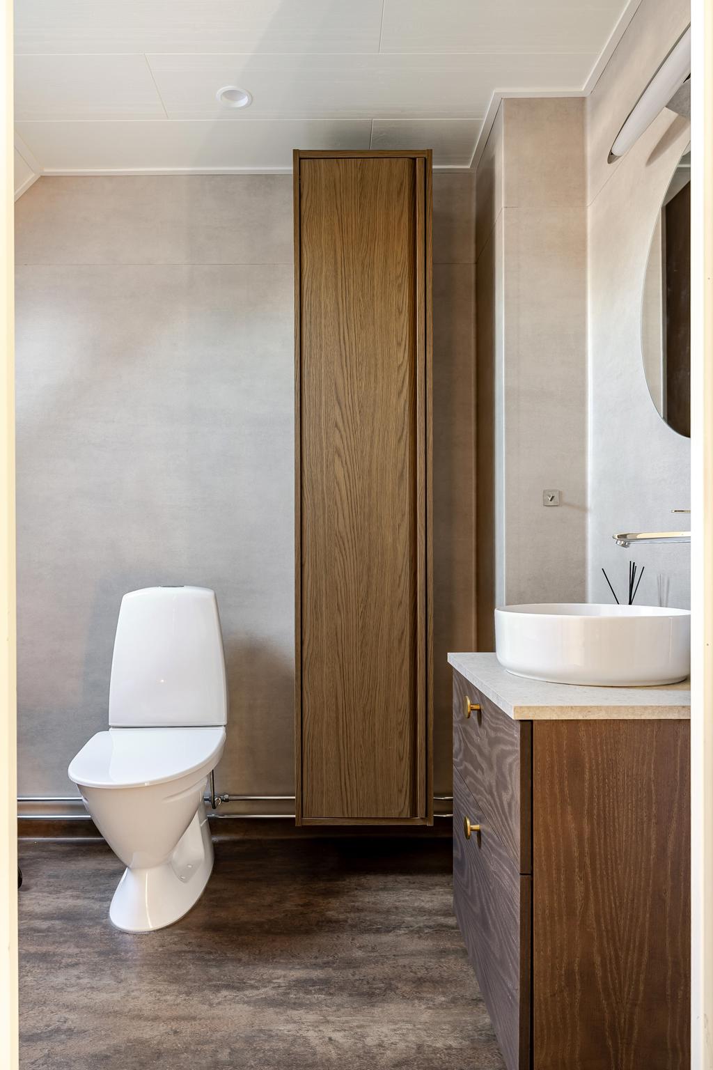 Sköna färger i badrummet