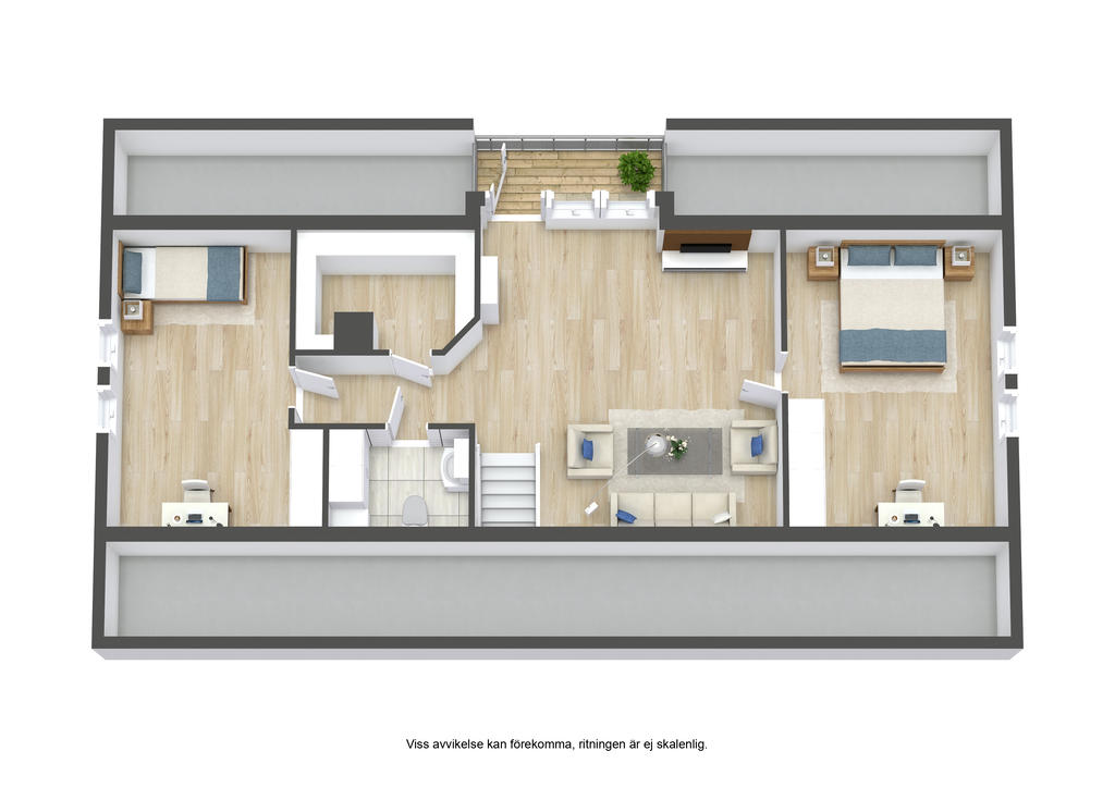 Planlösning övre plan