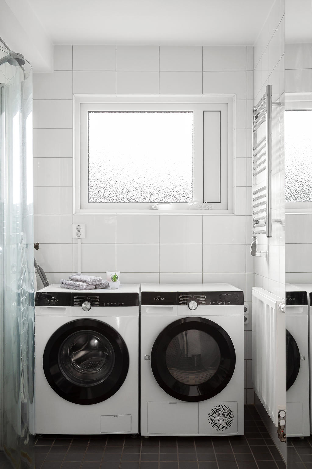 Badrum med bra klädvård 