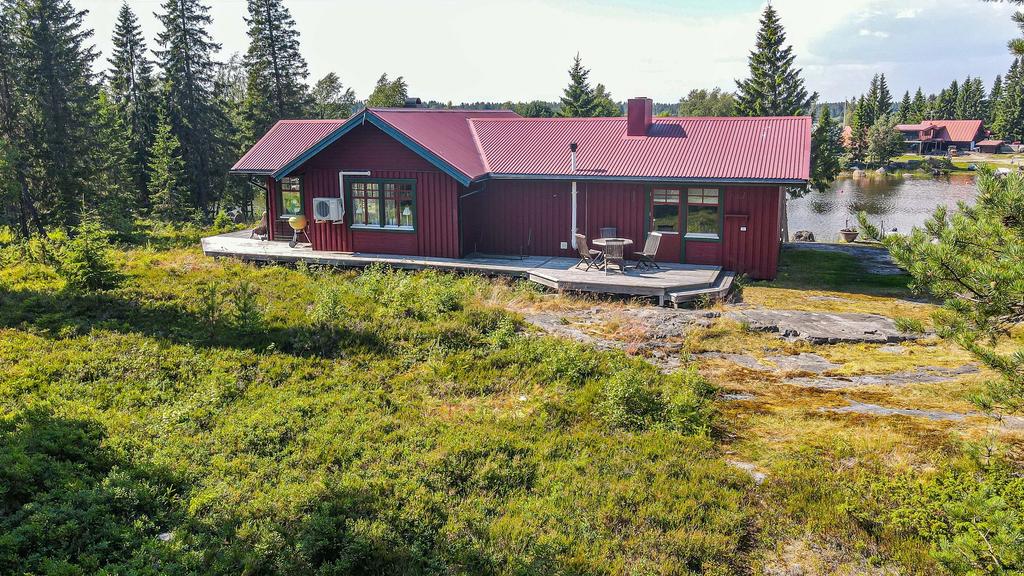Ovansidan på fritidshuset